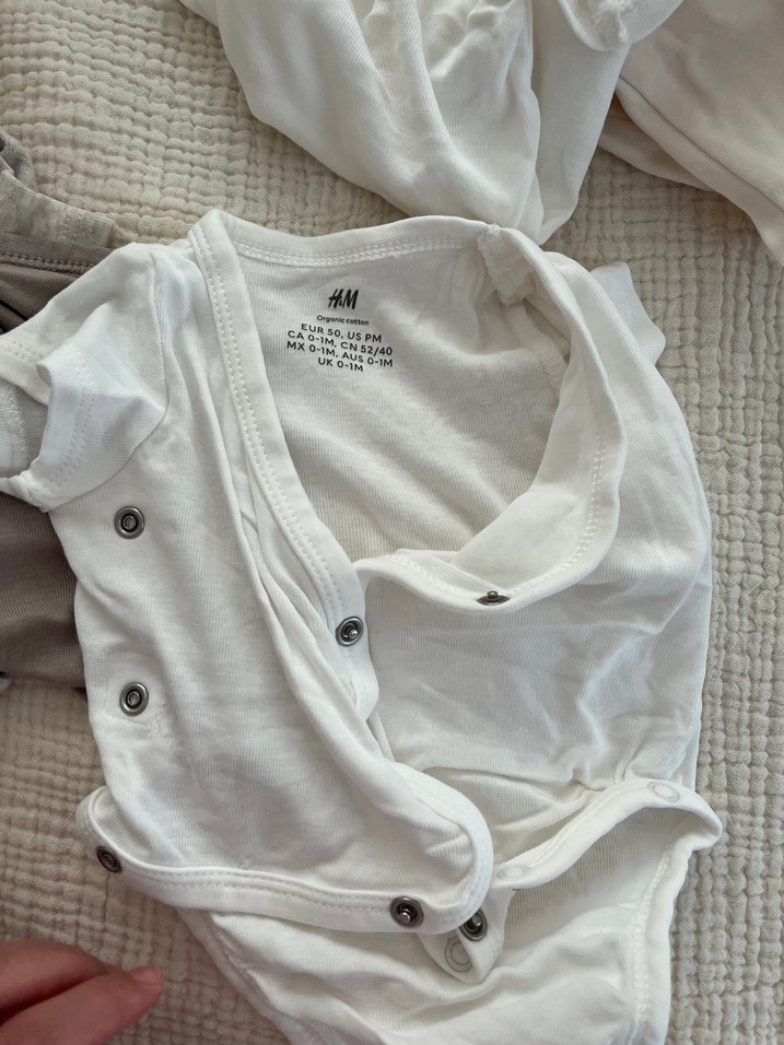 5'li Beyaz Kısa Kollu Anvelop Bebek Zıbını - Görsel 5