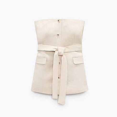 Zara straplez bluz