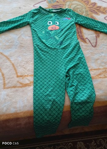 PJ Masks Baskılı Yeşil Çocuk Tulum - Görsel 2