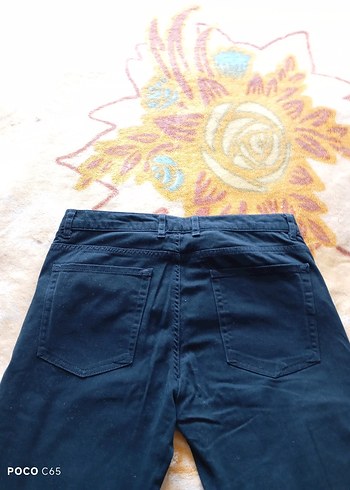 Erkek Koyu Mavi Kemerli Denim Pantolon - Görsel 4