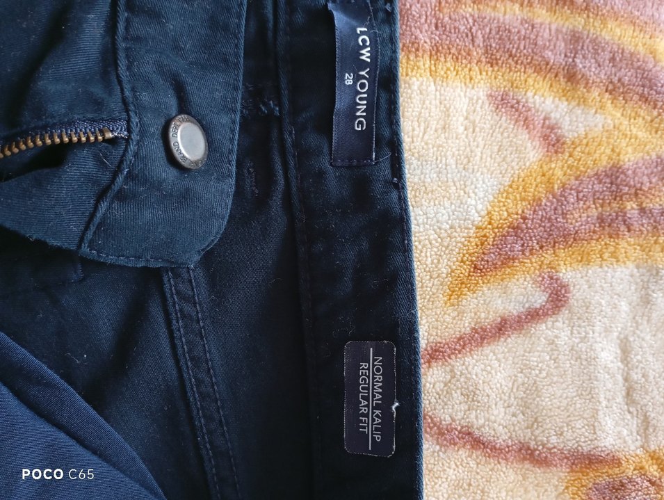 Erkek Koyu Mavi Kemerli Denim Pantolon - Görsel 2