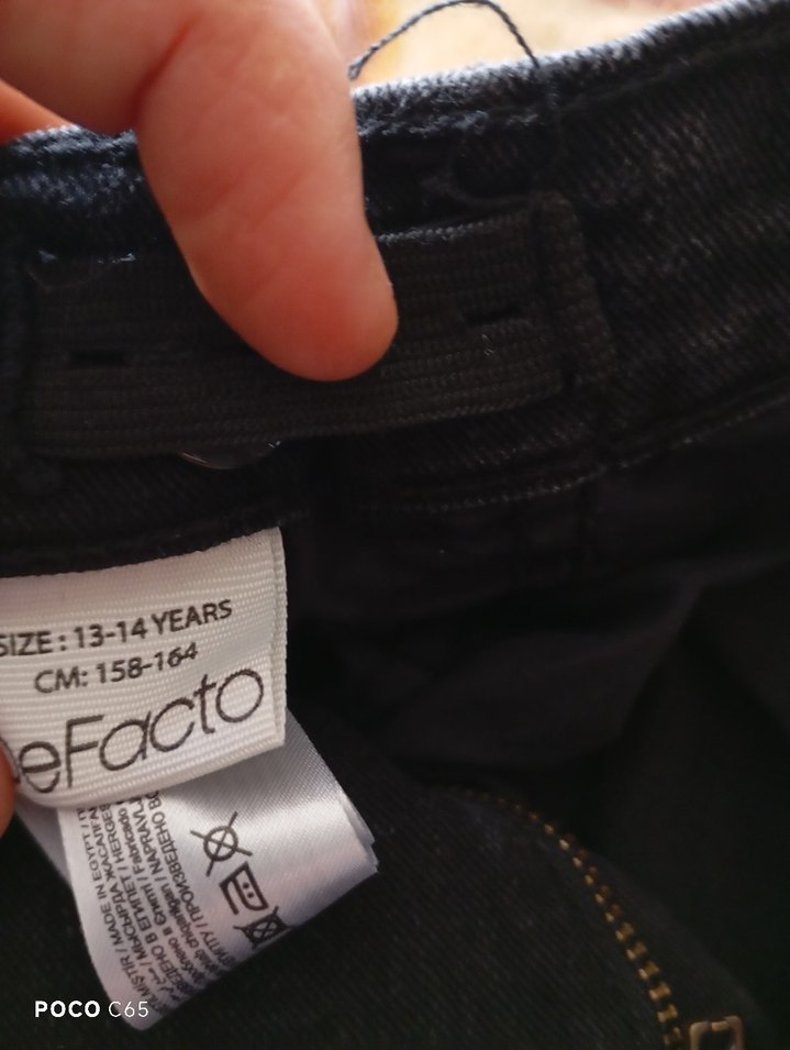 Siyah kot pantolon - Görsel 2