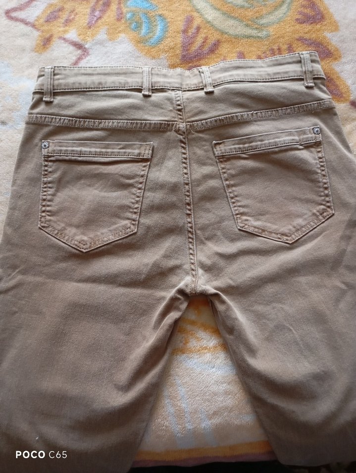 Regular Fit Kahverengi Kot Erkek Pantolon - Görsel 4