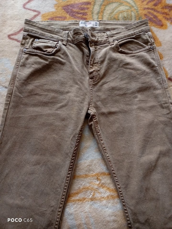 Regular Fit Kahverengi Kot Erkek Pantolon - Görsel 3