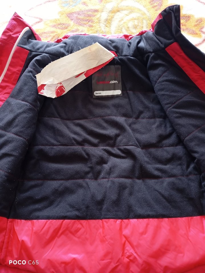 Kırmızı kız çocuk mont - Görsel 2