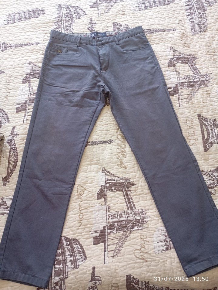 Gri Regular Fit Erkek Denim Pantolon - Görsel 2
