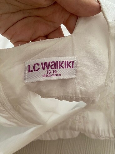 13-14 Yaş Beden lc waikiki beyaz elbise