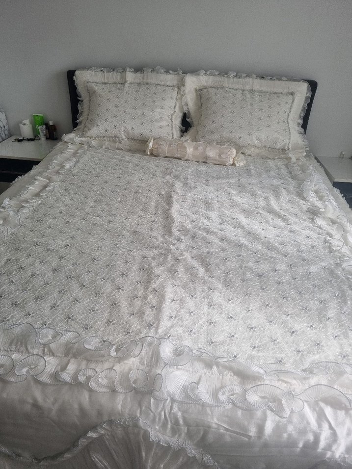 ÇEYİZLİK İŞLEMELİ SIFIRDAN FARKSIZ YATAK ÖRTÜSÜ MARKA TEMSİLİ) - Görsel 3