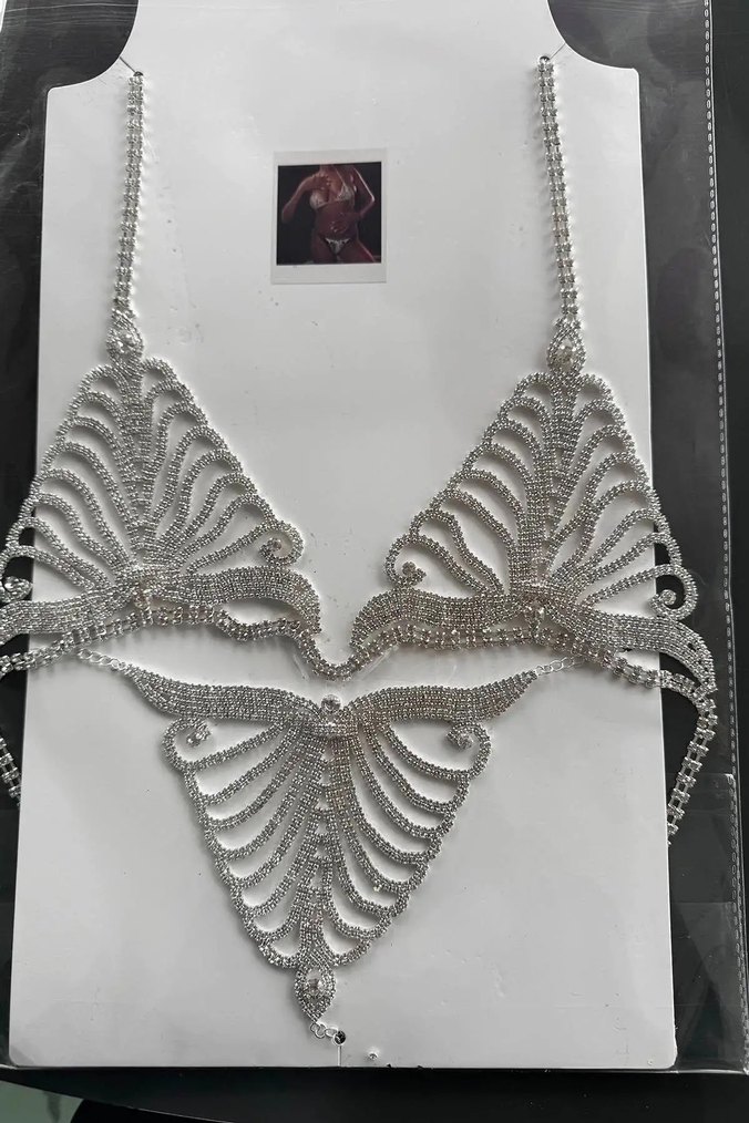 Dantelli Beyaz Kadın Bikini - Görsel 3