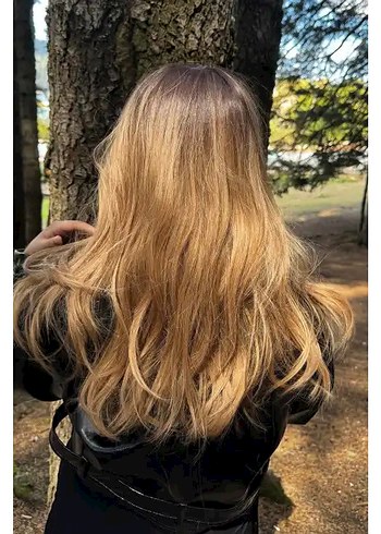 Kahverengi Ve Sarı Ombreli Dalgalı Peruk - Görsel 7