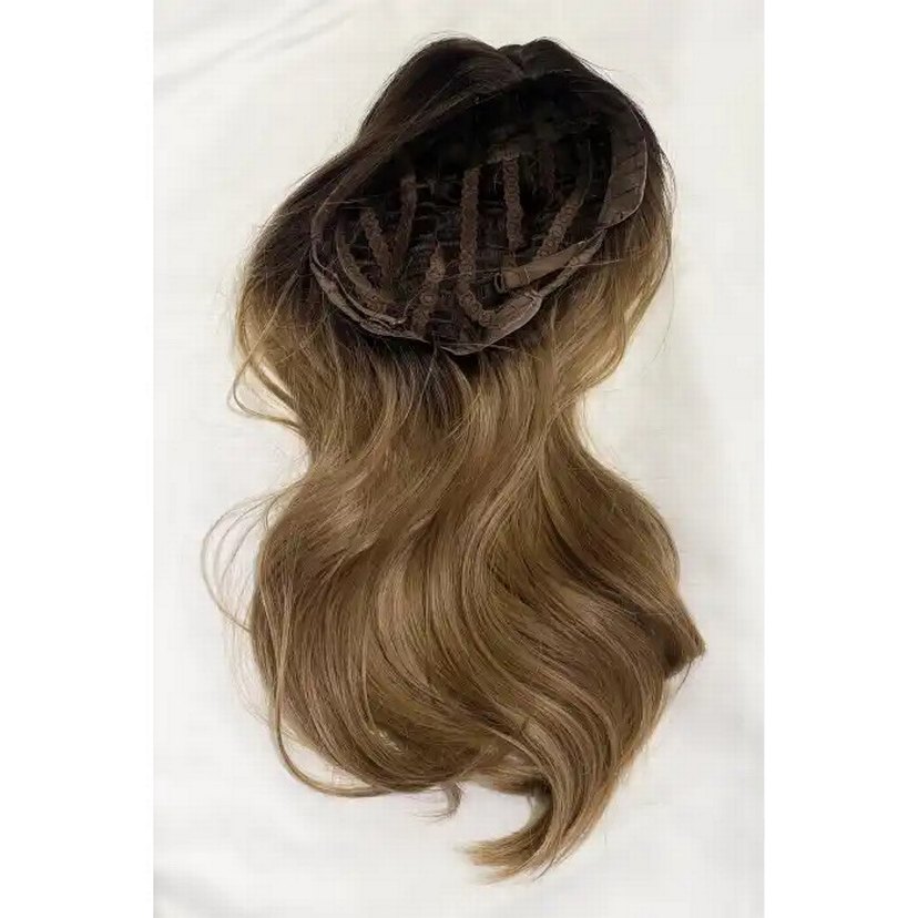 Kahverengi Ve Sarı Ombreli Dalgalı Peruk - Görsel 3