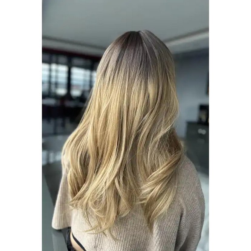 Kahverengi Ve Sarı Ombreli Dalgalı Peruk - Görsel 4