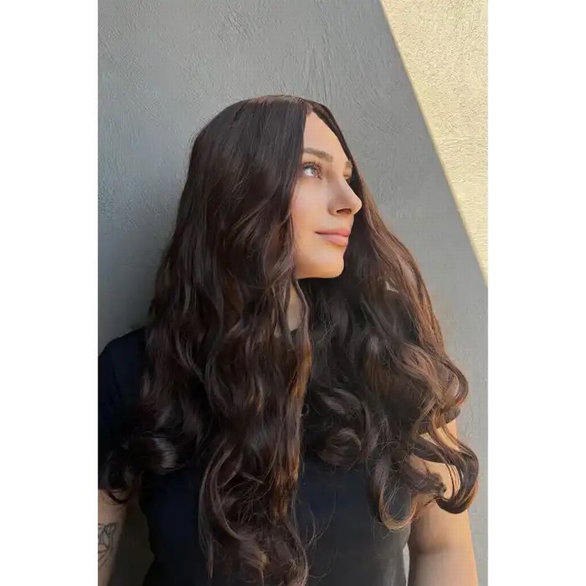 Kahverengi Dalgalı Peruk - Görsel 2