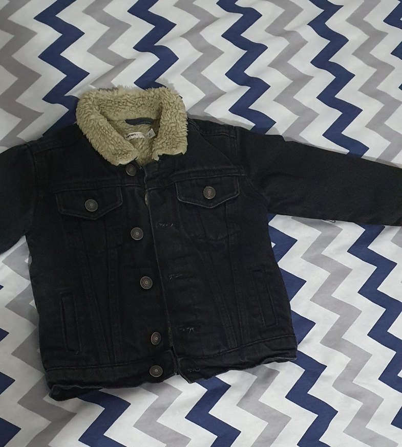 koton erkek çocuk kalın kot ceket - Görsel 3