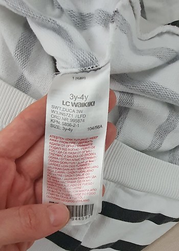 Lc waikiki erkek Çocuk Kapüşonlu Çizgili Sweatshirt - Görsel 3