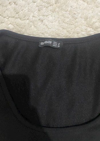 m Beden siyah Renk Kısa Kollu Siyah Crop Top