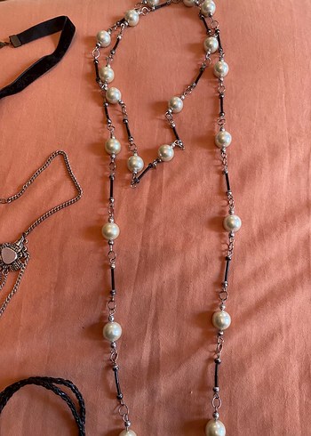 İşlemeli Boncuklu Bohem Kadın Takı Seti - Görsel 3