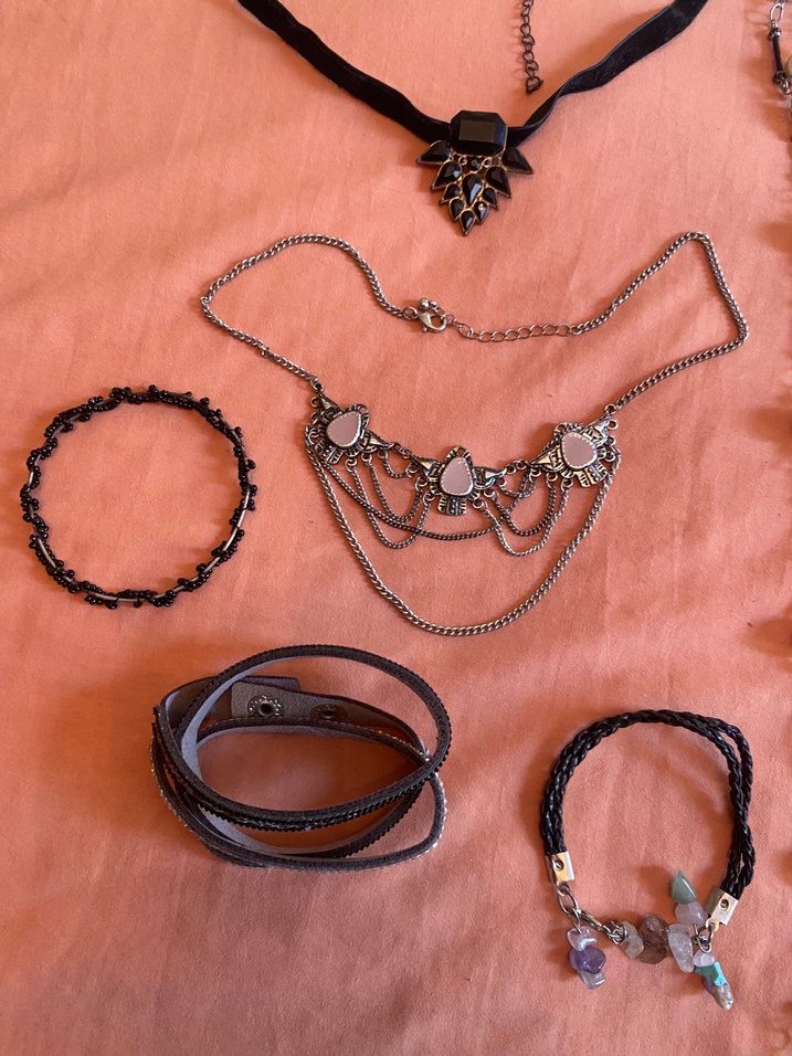 İşlemeli Boncuklu Bohem Kadın Takı Seti - Görsel 4