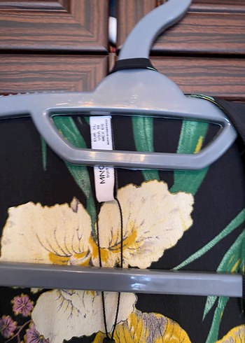 Sarı Çiçekli Bohem V Yaka Elbise - Görsel 3