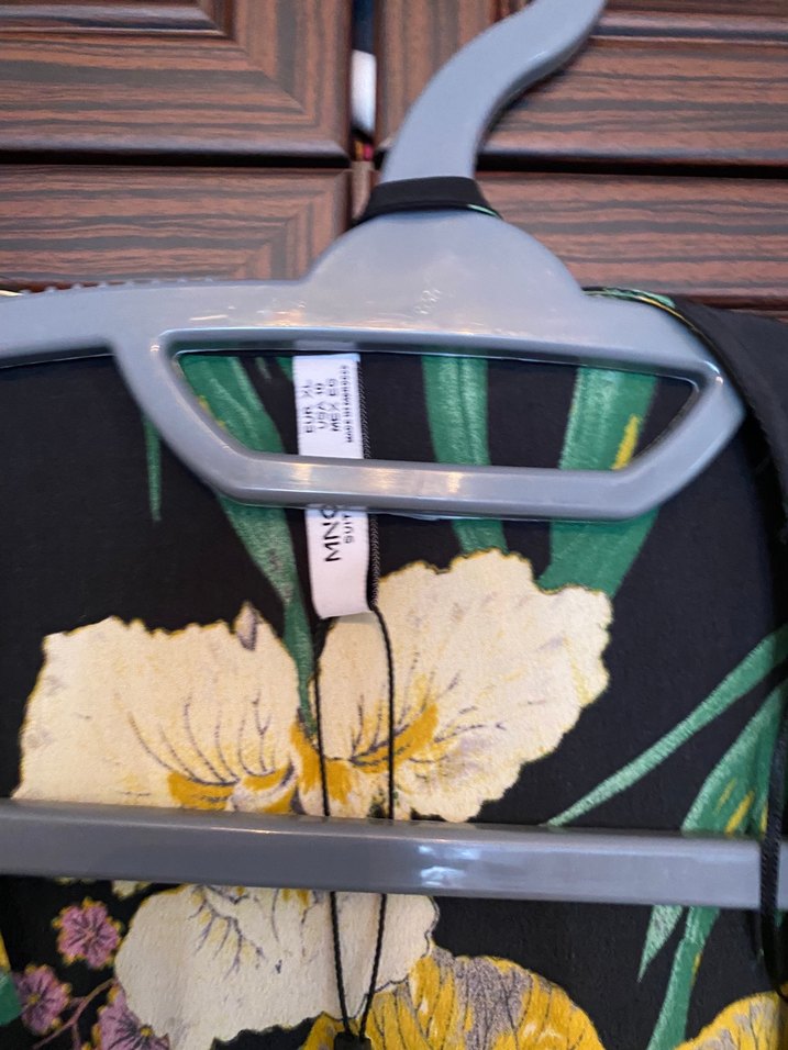 Sarı Çiçekli Bohem V Yaka Elbise - Görsel 3