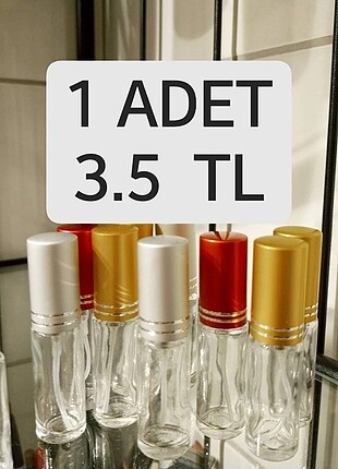 20 adet fiyatıdır. 5 ml spreyli cam parfüm şişeleri