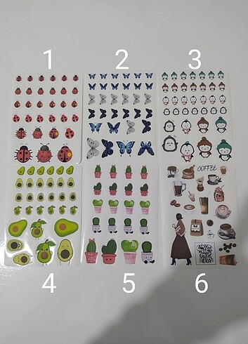 Mini Sticker Setleri 