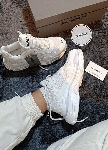 39 Beden beyaz Renk Balenciaga kadın spor ayakkabı 