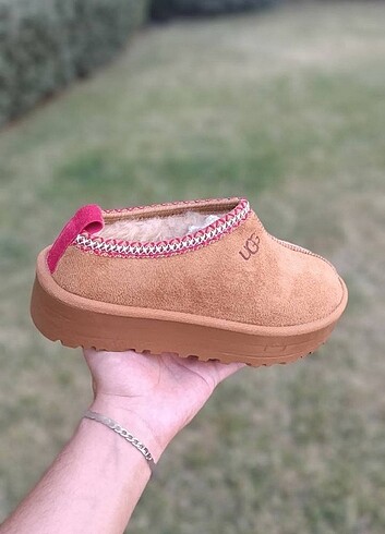 37 Beden kahverengi Renk Ugg tazz slipper platform