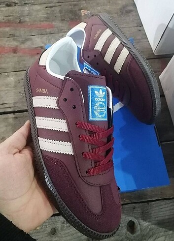 40 Beden bordo Renk Adidas samba kadın spor ayakkabı