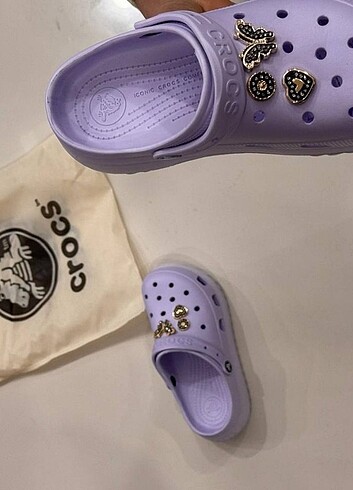 36 Beden mor Renk Crocs kadın terlik