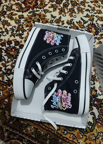 Renkli Baskılı Kız Çocuk Spor Ayakkabısı - Görsel 3