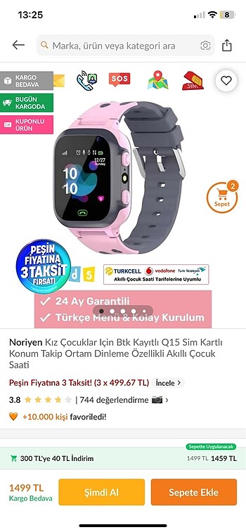 Diğer Acil satılık akıllı saat