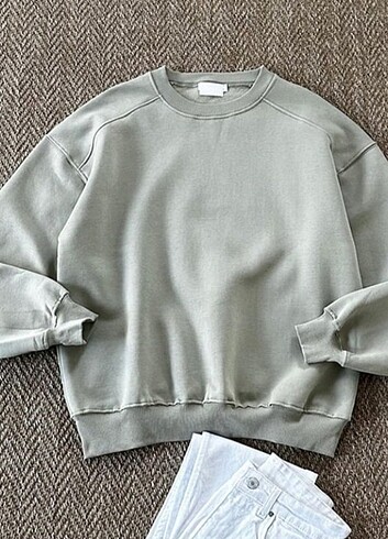 Zara yeşil sweatshirt