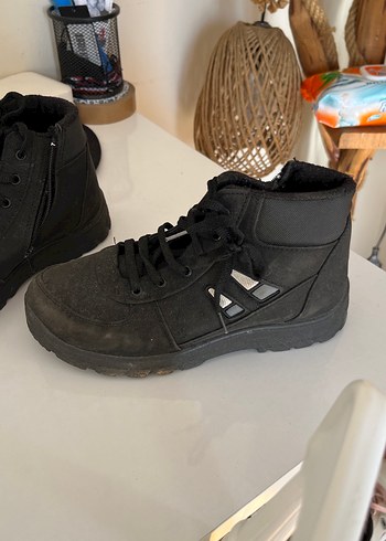 Siyah Erkek Spor Ayakkabı Bağcıkları - Görsel 2