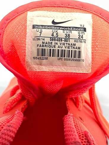 38 Beden turuncu Renk Nike Spor Ayakkabı %70 İndirimli.