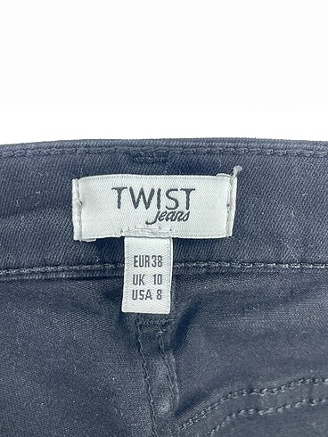 38 Beden siyah Renk Twist Jean / Kot %70 İndirimli.