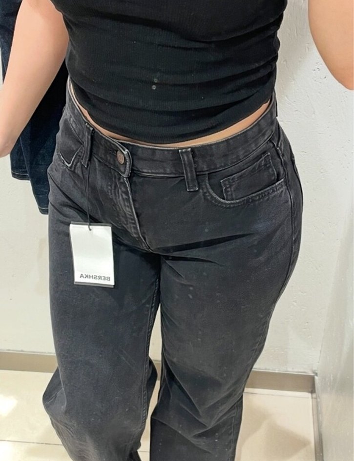 Gri Kadın Skinny Denim Pantolon - Görsel 2