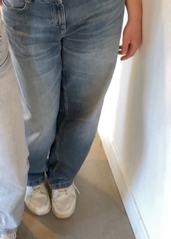 Gri Renk Salaş Kadın Kot Pantolon - Görsel 3