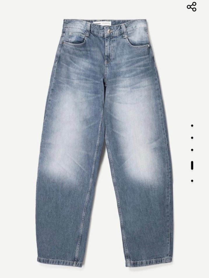 Gri Renk Salaş Kadın Kot Pantolon - Görsel 2