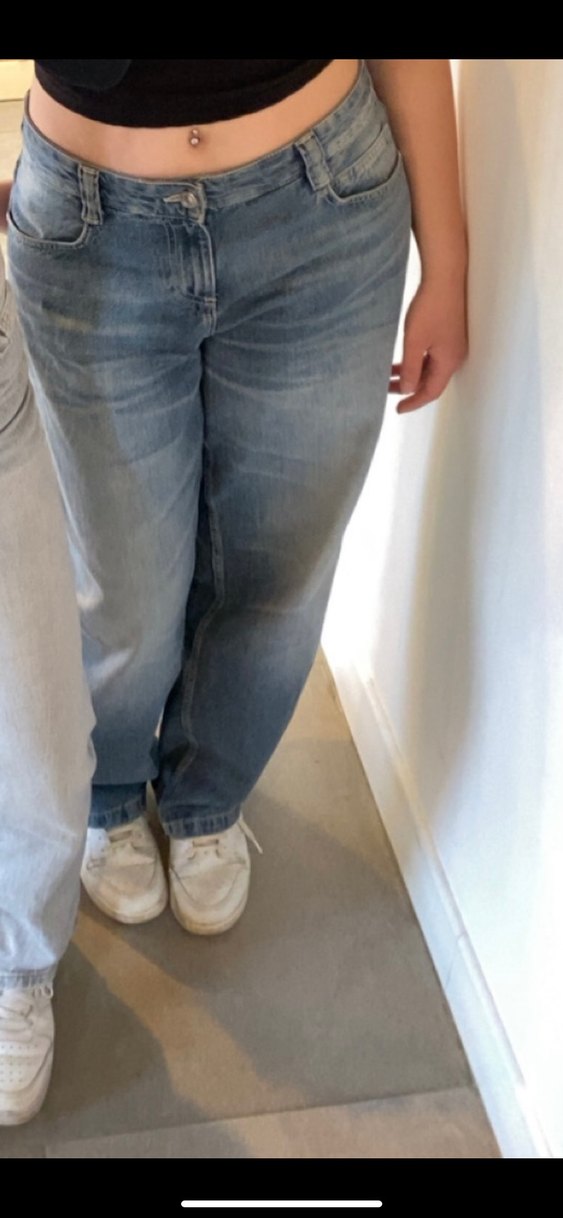 Gri Renk Salaş Kadın Kot Pantolon - Görsel 3