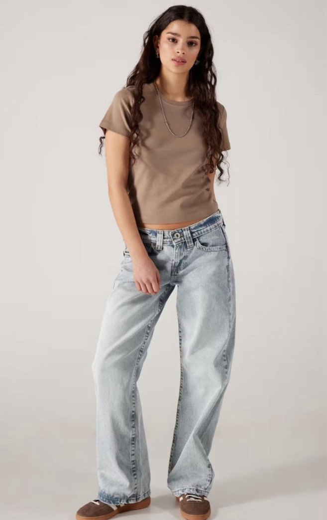 Gri Salaş Kadın Denim Pantolon - Görsel 2