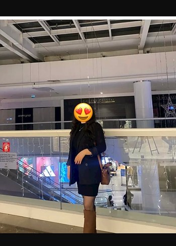 Kadın Siyah Yüksek Yakalı Triko Midi Elbise - Görsel 2