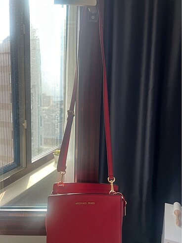 Beden kırmızı Renk Michael Kors Kırmızı Çanta Uzun Askılı