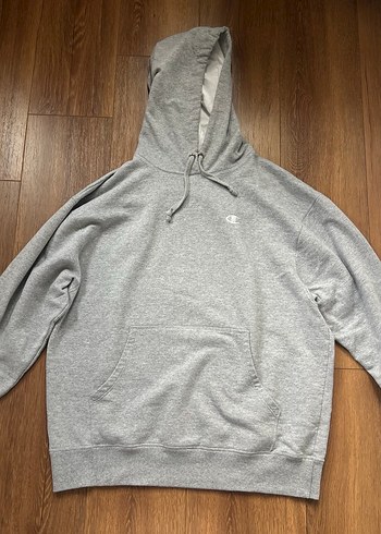 Gri Kapüşonlu XL Champion Sweatshirt/Hoodie
