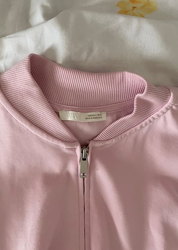 Zara Pembe İnterlok Bomber Ceket - Görsel 3