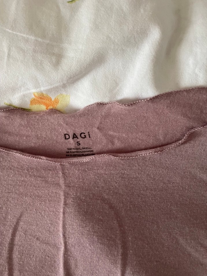 Dagi Uzun Kollu kaşmir gül kurusu Kadın Tişört - Görsel 2