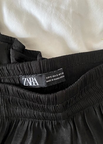 Zara Kadın siyah saten Pantolon - Görsel 3