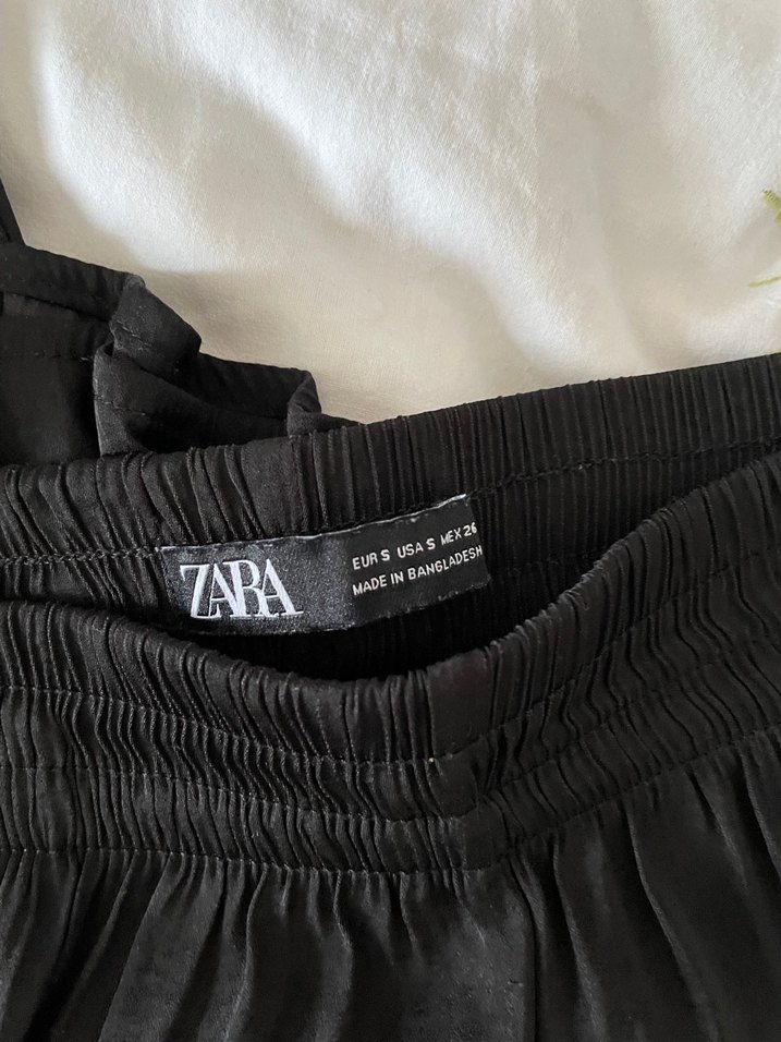 Zara Kadın siyah saten Pantolon - Görsel 3