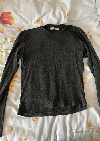 SUUD Gri Kadın Uzun Kollu Bluz - Görsel 2