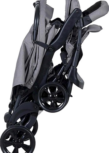 Gri Çiftli Bebek Arabası - Görsel 2